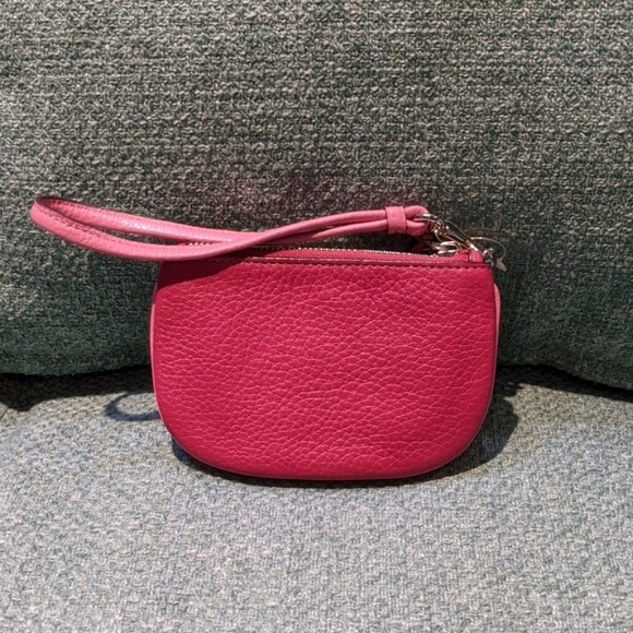 Coach Color Block Small Pebbled Leather Coin Case - Picture 2 of 3